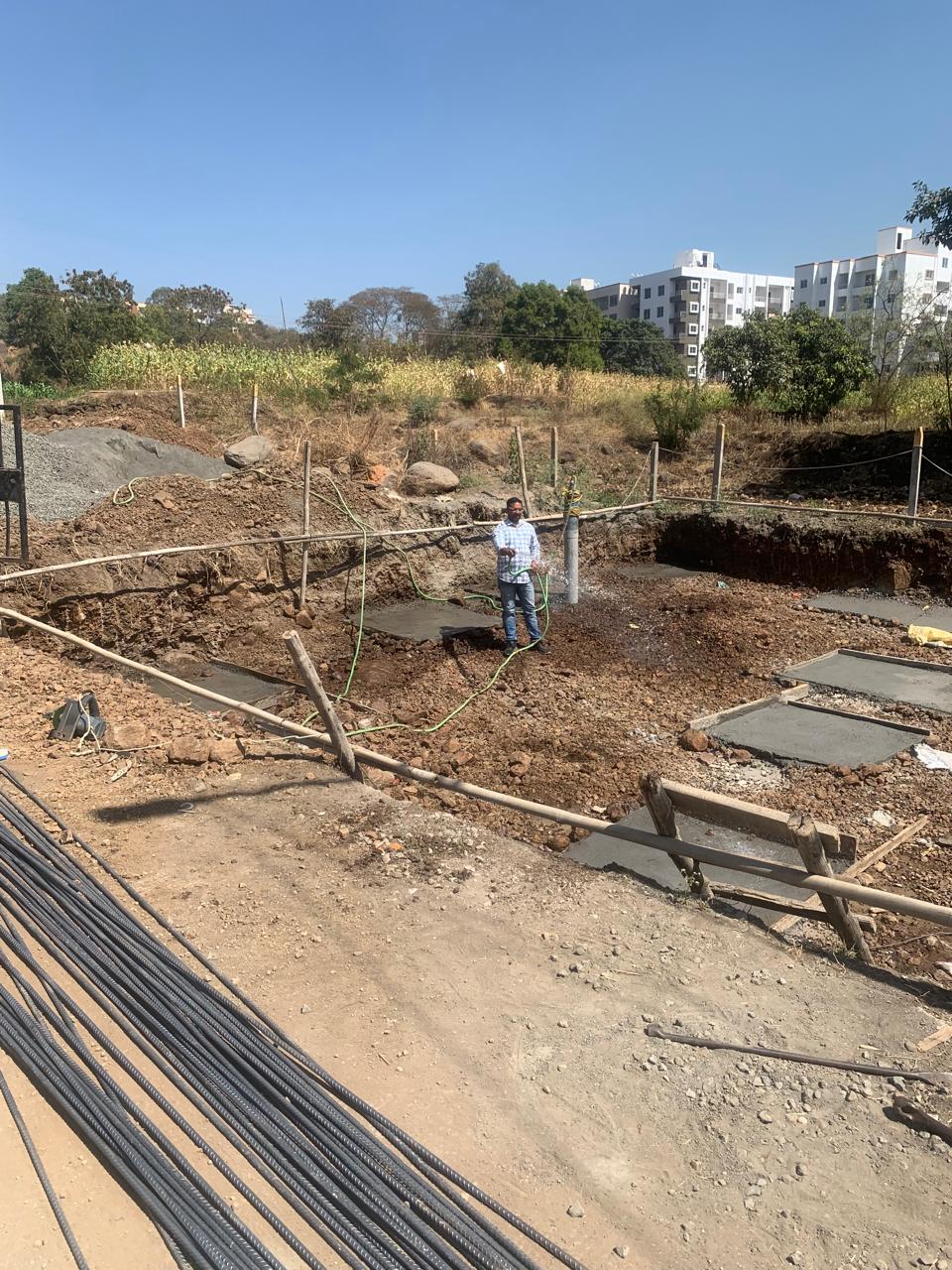 Foundation construction work